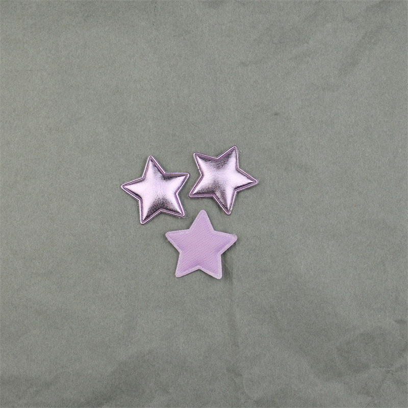 Estrellas de Cuero Sintético de 3.6cm - Componentes para Fabricación de Accesorios de Pelo, Manualidades y Complementos de Moda - Proveedor Mayorista