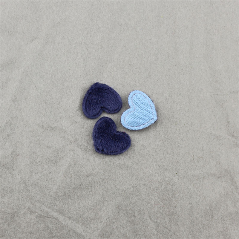 Corazones de Felpa de 1.7cm - Componentes para Fabricación de Accesorios de Pelo, Ropa, Juguetes y Manualidades - Proveedor Mayorista
