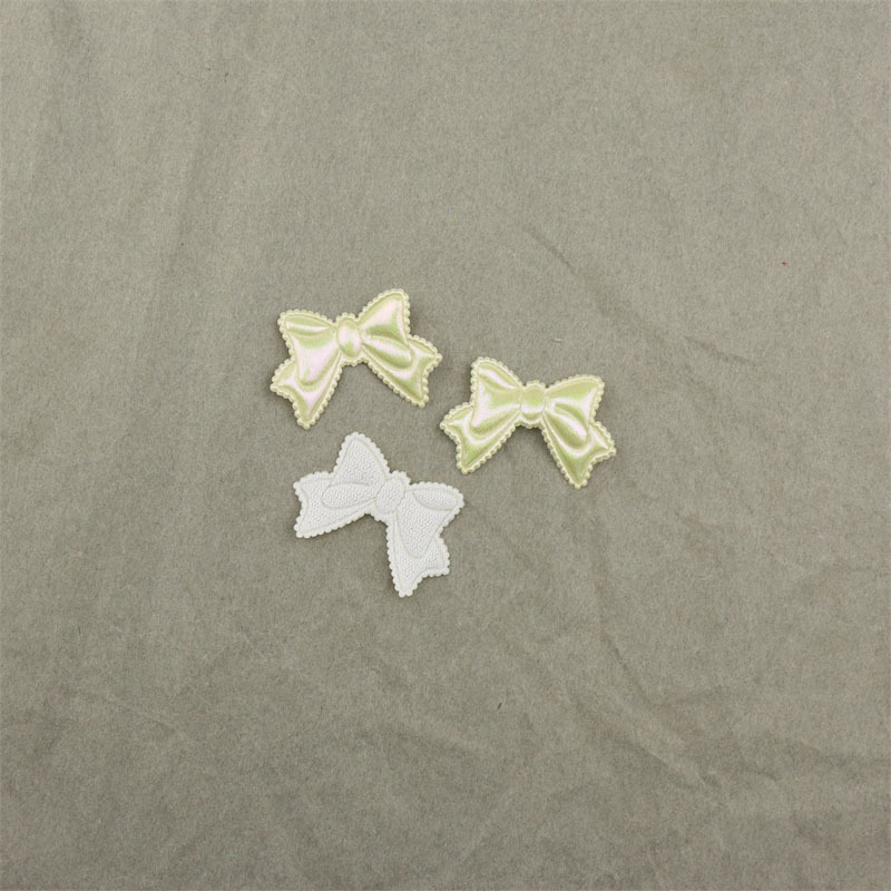 Moños de Tela Nacarada de 3cm - Componentes para Fabricación de Accesorios de Pelo, Ropa, Muñecas, Calzado y Manualidades - Proveedor Mayorista