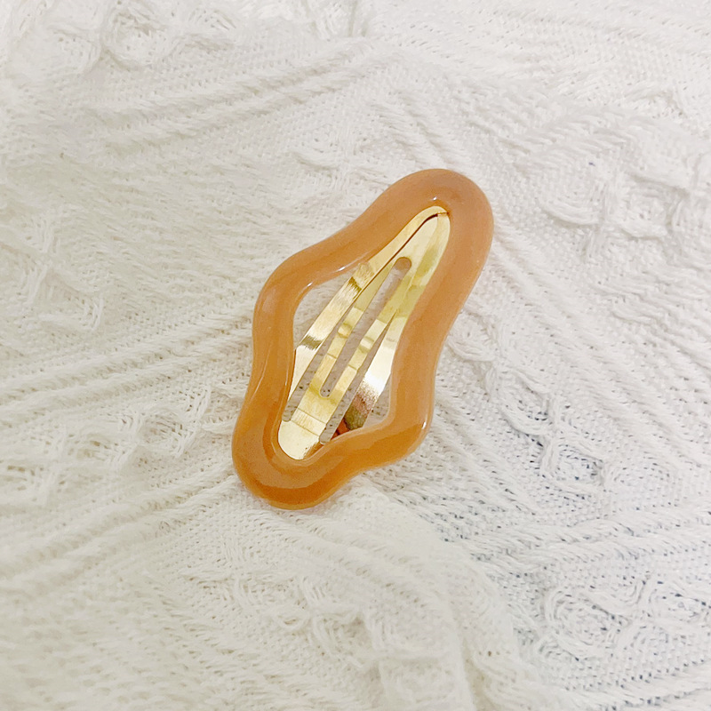 Broches BB Coreanos de Acetato - Pinzas Laterales con Diseño de Nube y Calado 