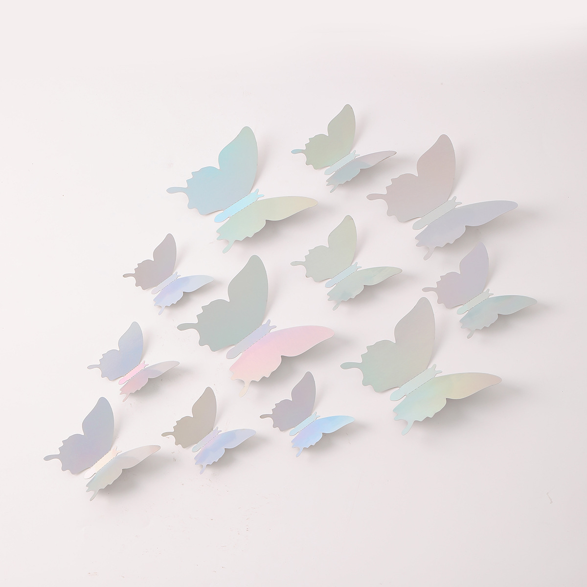 Mariposas 3D Brillantes - Nuevo Diseño Populares para Fiestas - Decoración para Paredes, Escaparates y Fondos de Fotos - Ideales para Eventos y Mayoristas