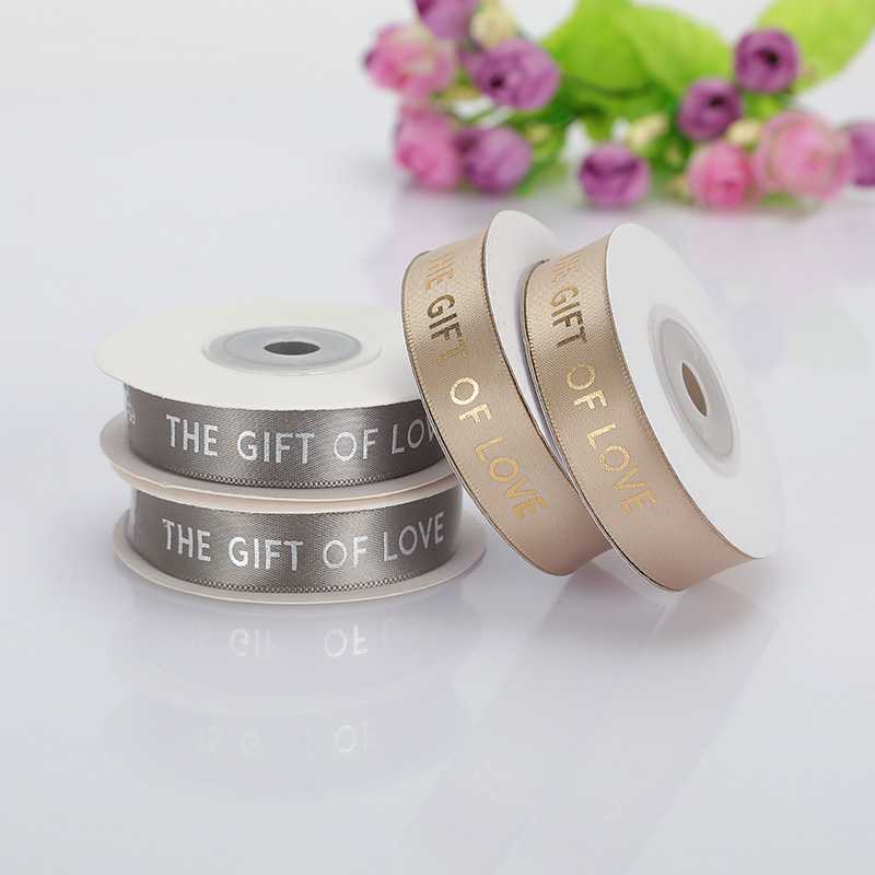 Cinta de Poliéster con Estampado Dorado para Manualidades - Proveedor Directo de Fábrica para Regalos y Decoración