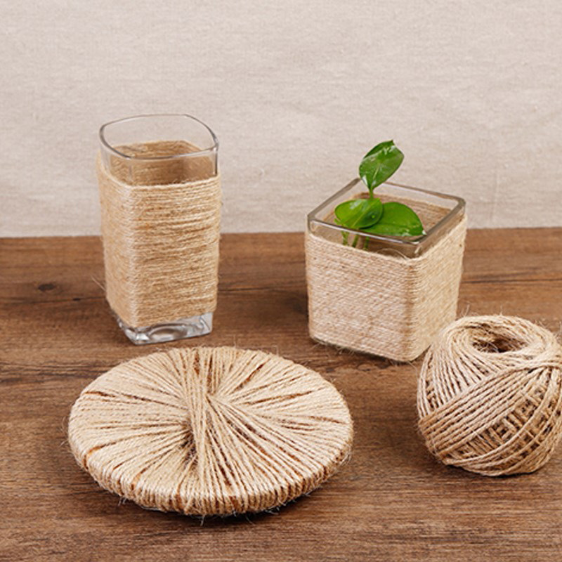 Kit Decoración Rústica: Cuerda + Tarjetas Madera - Grosor 2-8mm | Mín. 50 Sets Envío/IVA Incluido