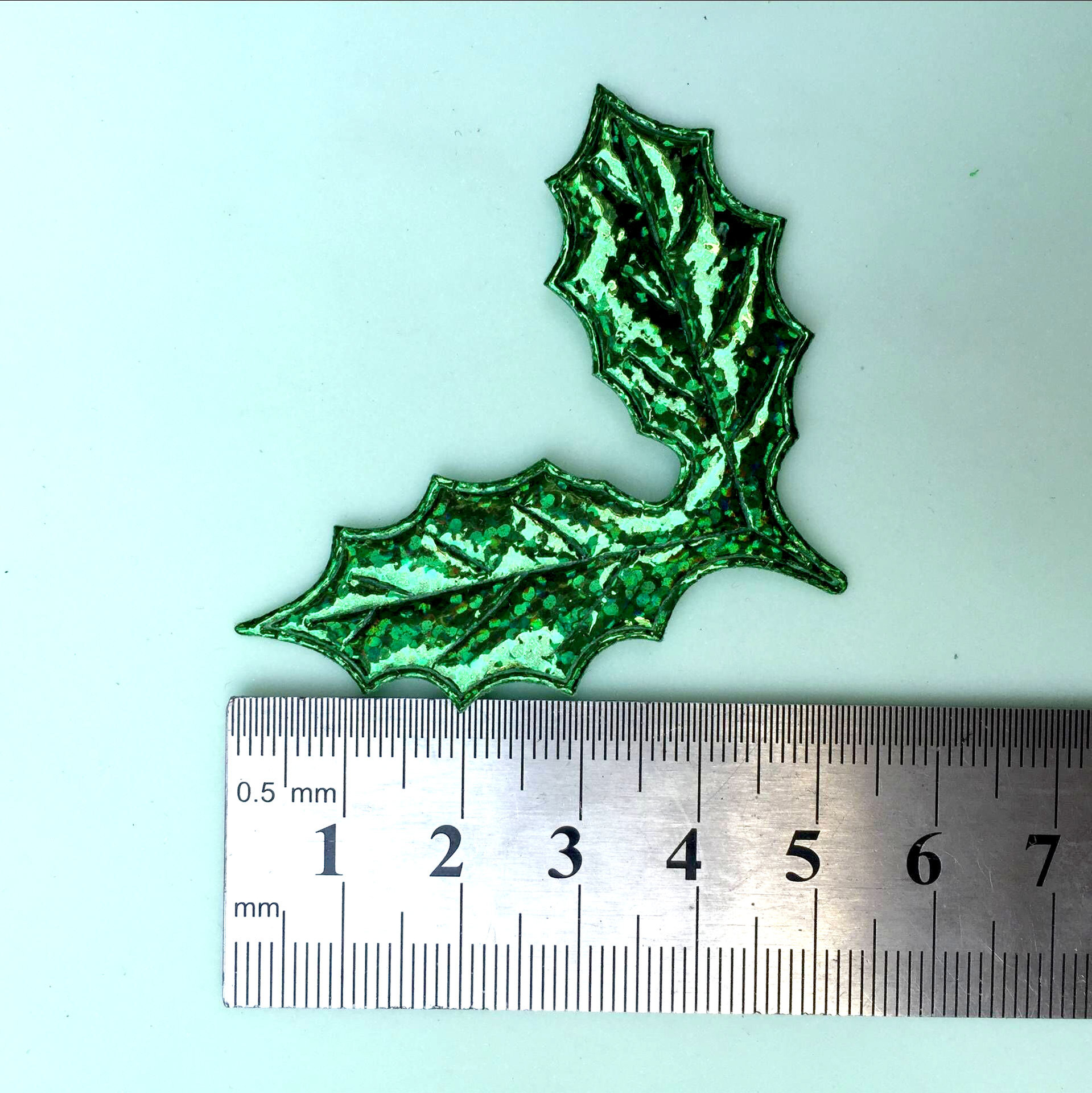 Accesorios Decorativos Navideños de Tela Metalizada - Hojas, Adornos para Árbol y Diademas | Material para Manualidades-ywys