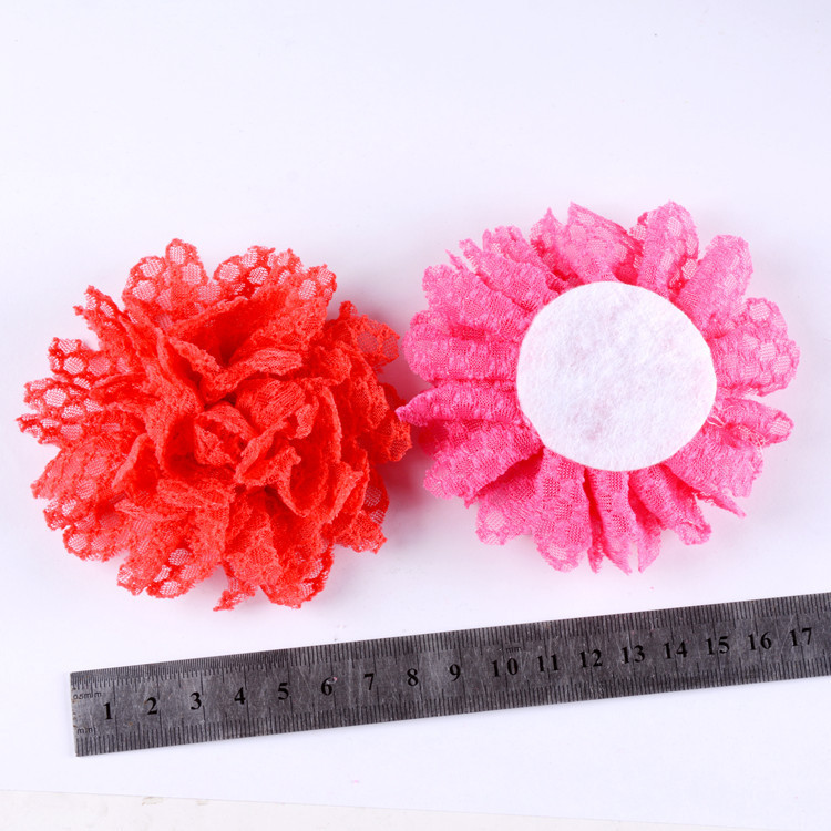 Flores de mezclilla 9CM - Flores grandes para decoración de calzado, sombreros y ropa - 17 colores - Proveedor mayorista-ywys