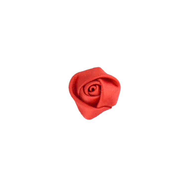 Rosas 3D de cinta (1.5cm) para accesorios infantiles - Flores para horquillas, gorros y calzado - Venta al por mayor -ywys