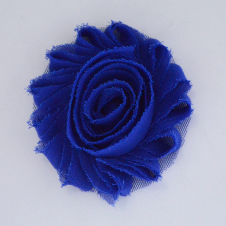 Flores de gasa estilo vintage shabby (2.5 pulgadas) - Para accesorios infantiles, diademas y decoración de calzado - Venta por mayoreo -ywys