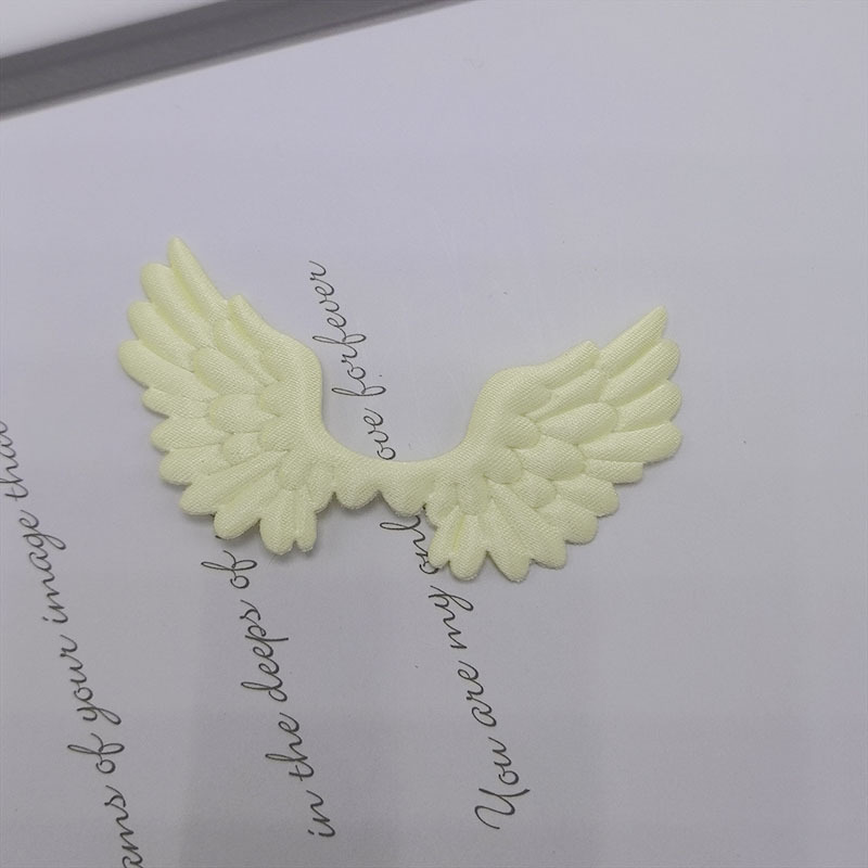 Alas de Ángel de Satén con Estampado por Ultrasonido - Componentes para Decoración de Pasteles, Fabricación de Accesorios, Ropa y Juguetes - Proveedor Mayorista 