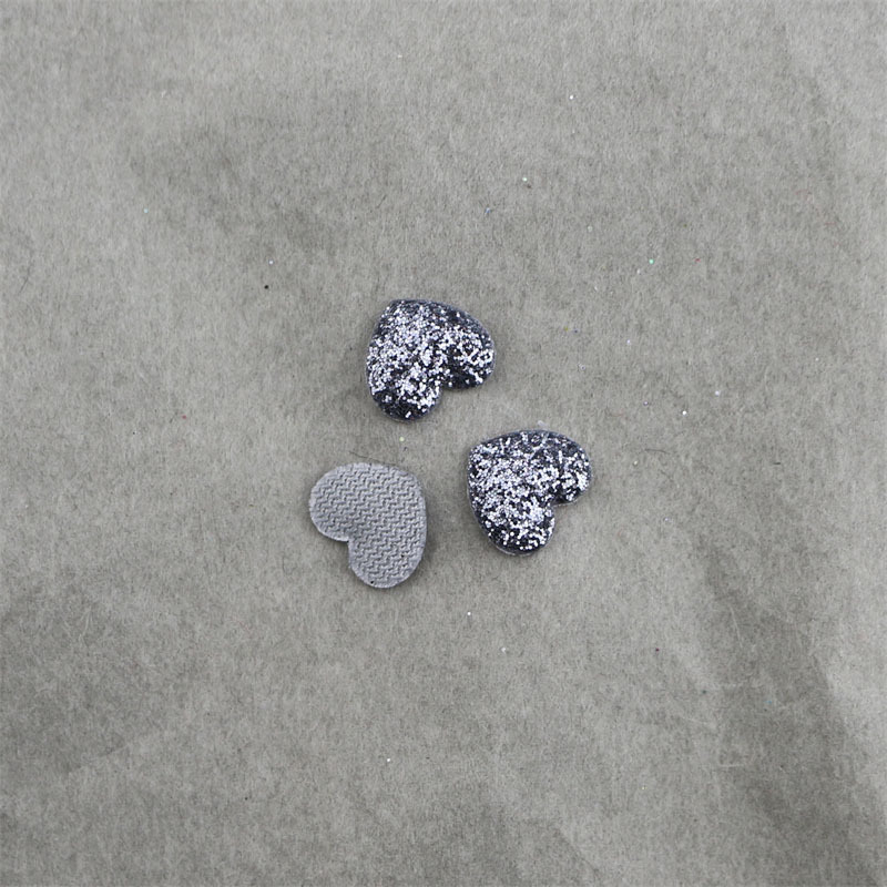 Corazones Mini Brillantes de 1cm con Purpurina - Componentes para Fabricación de Accesorios de Pelo, Calcetines, Juguetes de Peluche y Manualidades - Proveedor Mayorista