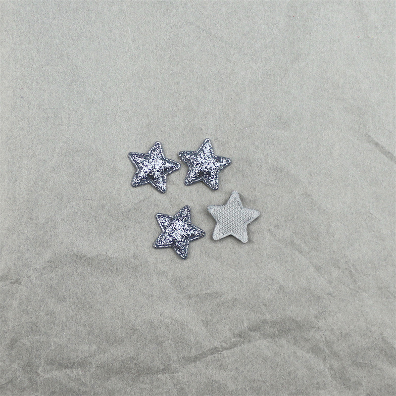 Estrellas Brillantes de 1.8cm con Purpurina - Componentes para Fabricación de Accesorios de Pelo, Muñecas y Manualidades - Proveedor Mayorista