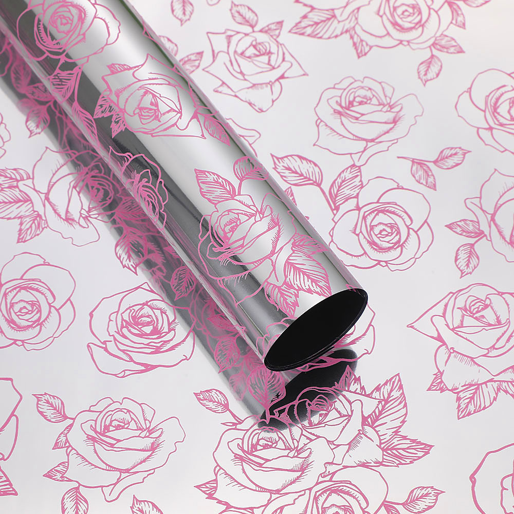 Papel para Flores Estilo Europeo/Americano con Tipografía Inglesa - Superficie Mate (Estilo 'Hansol') - Material Impermeable de Alta Calidad para Floristerías - Venta al por Mayor