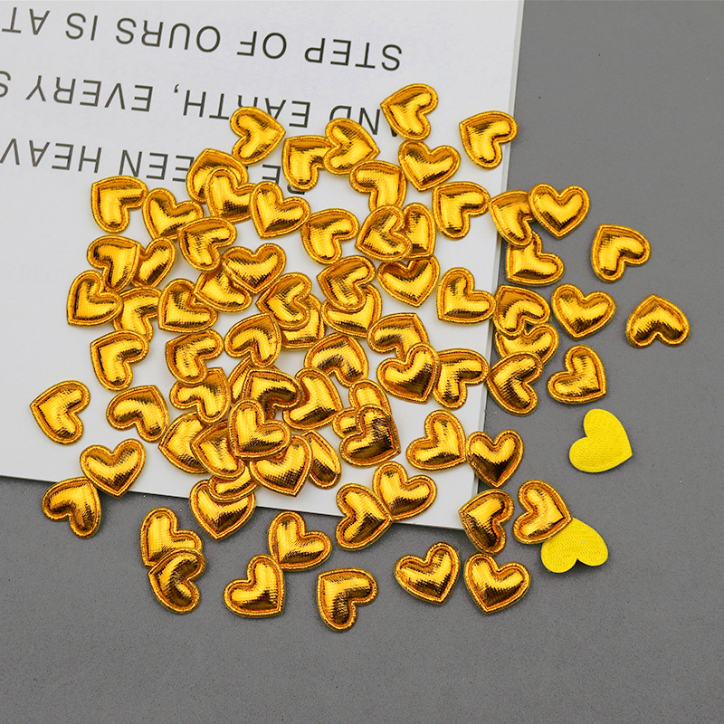 Corazones Brillantes con Estampado para Repostería - Componentes para Decoración de Pasteles, Accesorios Infantiles y Manualidades - Proveedor Mayorista