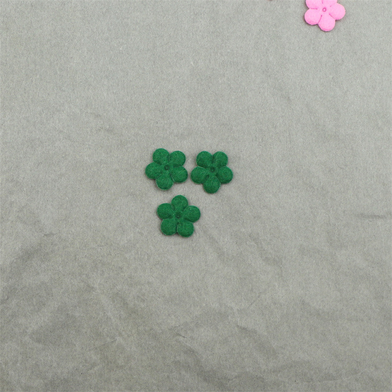 Flores Mini de Fieltro de 1.5cm - Componentes para Fabricación de Accesorios de Pelo, Adornos Textiles y Manualidades - Proveedor Mayorista