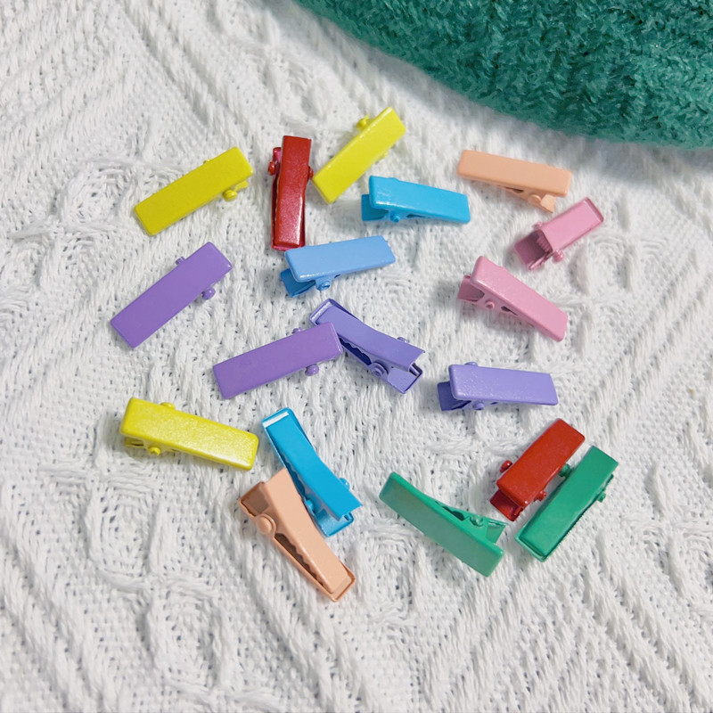 Pinzas de Pato Infantiles en Colores Pastel - Accesorios para Cabello sin Marcas con Acabado en Esmalte