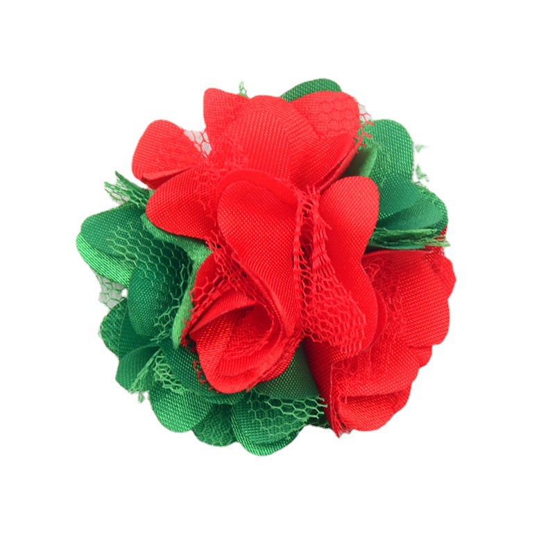 Flores de Satén y Gasas de 5cm - 100% Color Sólido - Para Accesorios Infantiles, Diademas, Broches y Decoración de Calzado - Mayorista-ywys