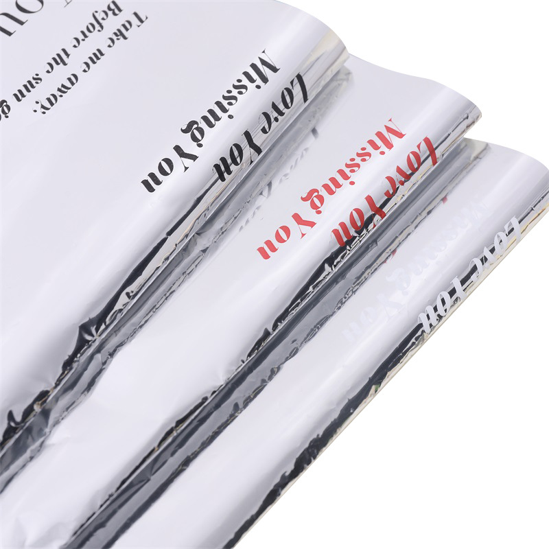 Papel de regalo de flores de papel de regalo de ramo de espejo de nuevo estilo（67#）