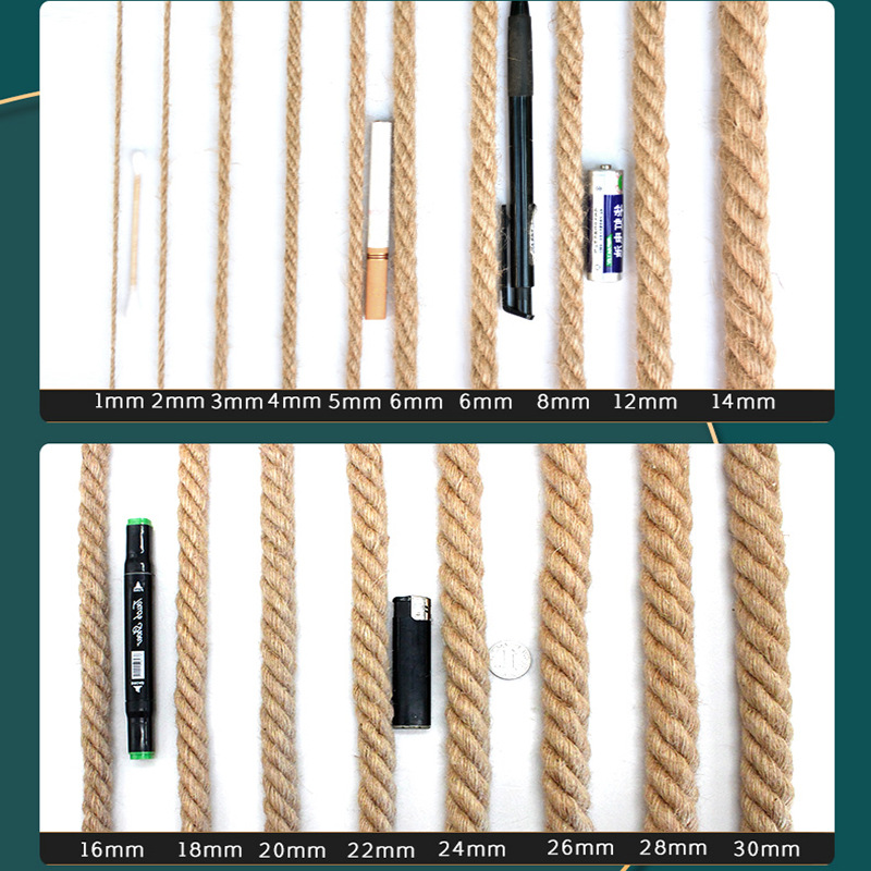 Kit Decoración Rústica: Cuerda + Tarjetas Madera - Grosor 2-8mm | Mín. 50 Sets Envío/IVA Incluido