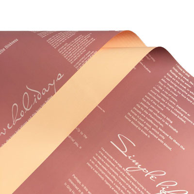 Nuevo papel de regalo de flores de papel Ouya inglés（63#）