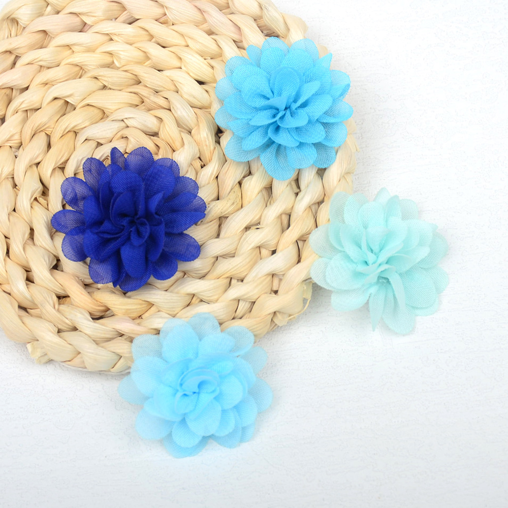Flores mini de gasa 3.5CM - Adornos textiles para accesorios, calzado y moda - Proveedor mayorista