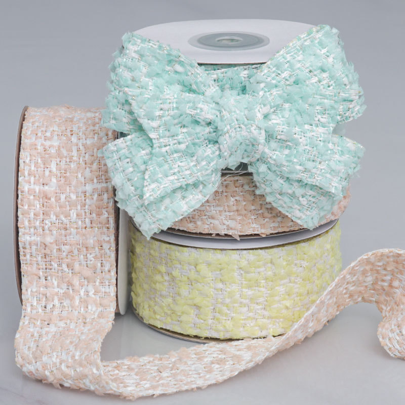 Cinta Tejida Coreana Estilo Jacquard con Bolas de Pelo - Para Lazos, Decoración de Pasteles y Manualidades - Mayoristas