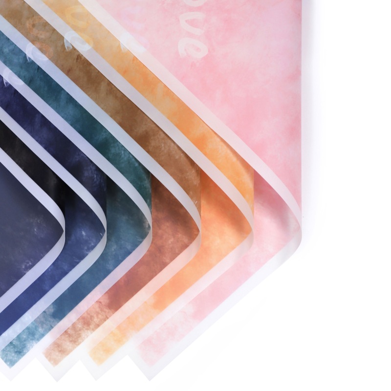 Flores de papel impermeables Aiwuhen Nosa y papel de regalo floral（74#）