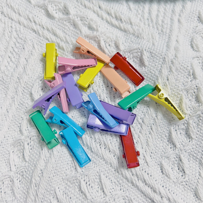 Pinzas de Pato Infantiles en Colores Pastel - Accesorios para Cabello sin Marcas con Acabado en Esmalte