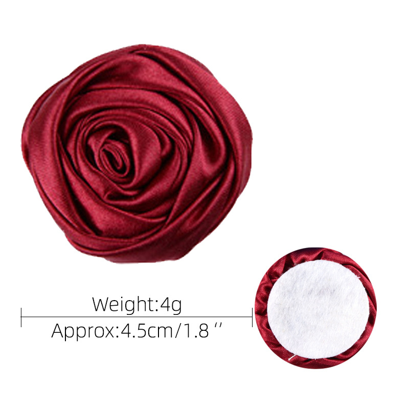 Rosas 3D coreanas 4.5cm - Flores de satén premium para ramos, broches y accesorios - Proveedor mayorista-ywys