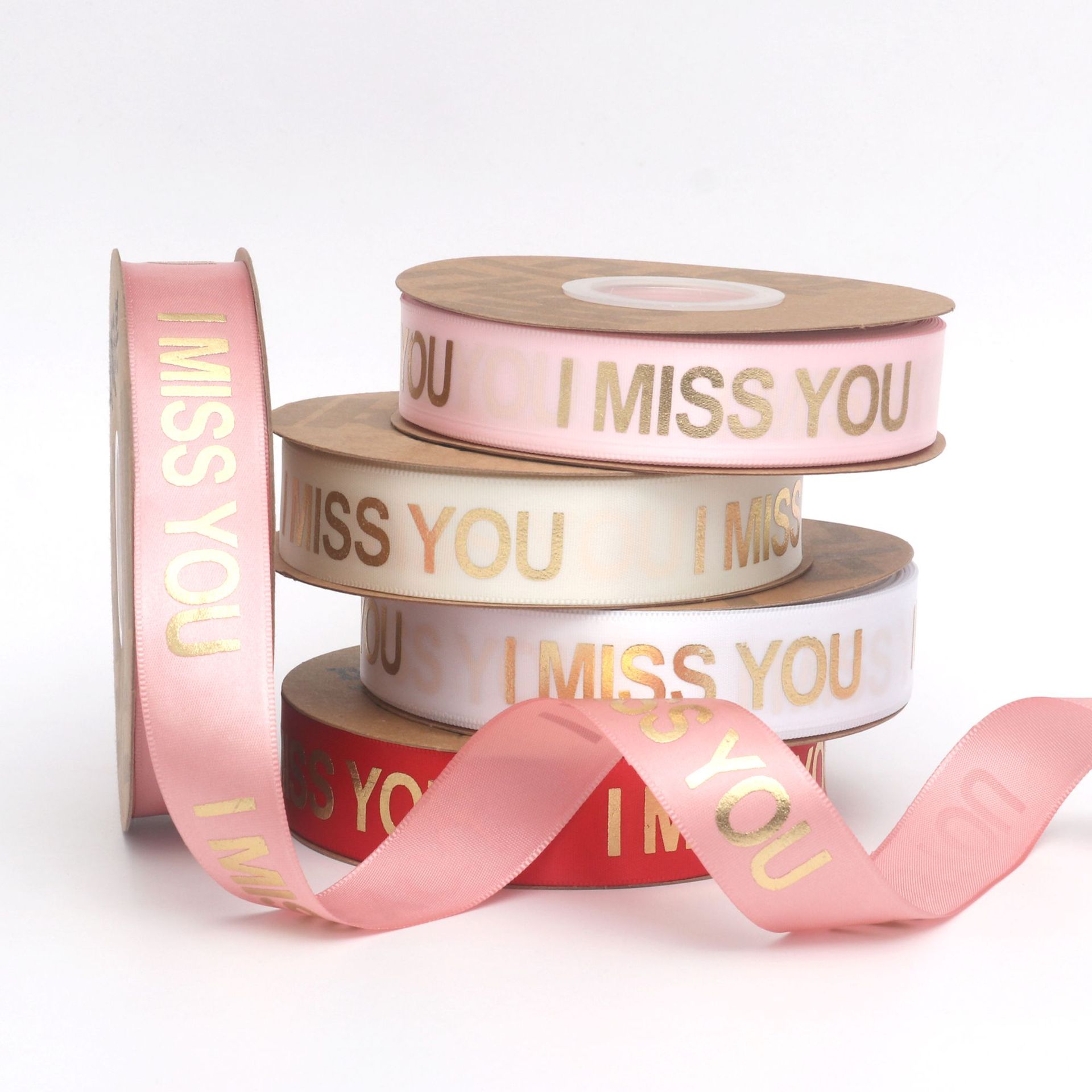 Cinta de Poliéster con Dorado Unilateral para Flores - Proveedor Mayorista de Cintas para Regalos y Arreglos Florales