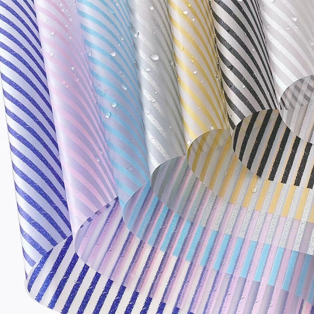 Papel para Flores Rayas Verticales Mate | Envoltura Regalos Festivos