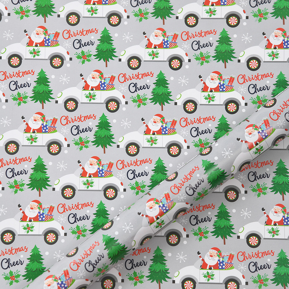 Papel de Regalo Navideño de Papel Couché con Estampados - Ideal para DIY y Regalos | Venta al por Mayor-ywys