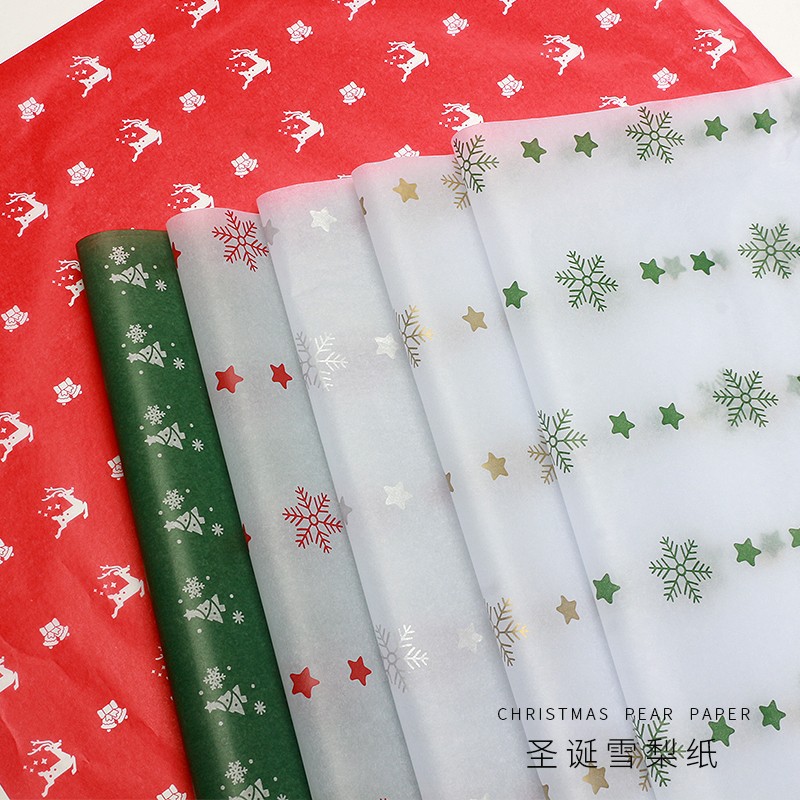 Papel de Sedá Navideño para Manzanas de Nochebuena - Material para Floristería y DIY