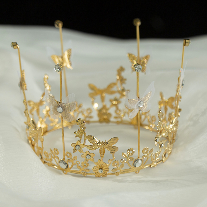 Corona decorativa para hornear de cumpleaños con flores.（45#）