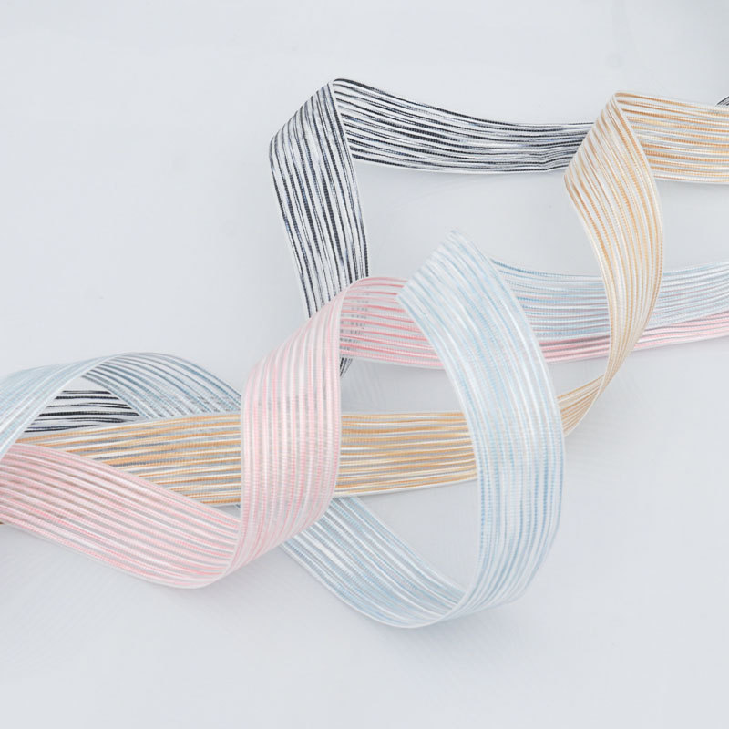 Cinta de Rayas Tejida para Accesorios de Moda - Mayorista para Importadores - Lazos, Sombreros y Decoración de Regalos