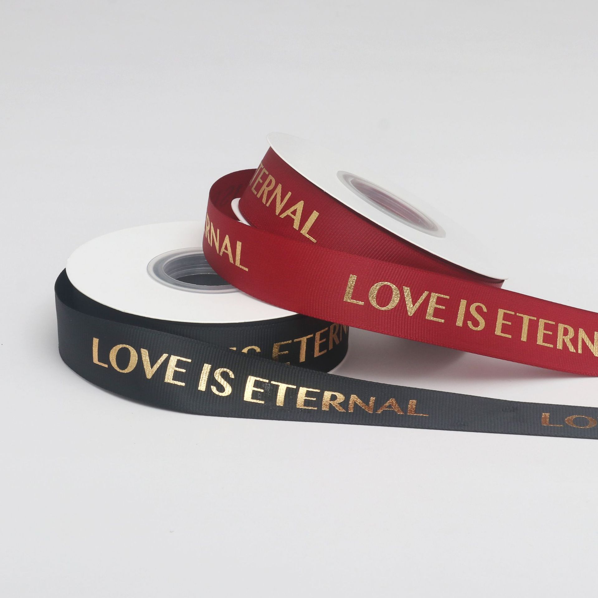 Cinta de Love Dorada de 8mm para Flores y Repostería - Proveedor Mayorista con Stock Inmediato