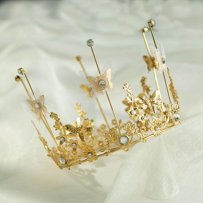 Corona decorativa para hornear de cumpleaños con flores.（45#）