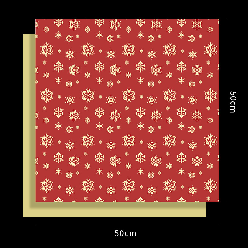 Papel de Regalo Navideño con Diseño de Árbol de Navidad - Para Manzanas de Nochebuena y Regalos | Venta al por Mayor-ywys