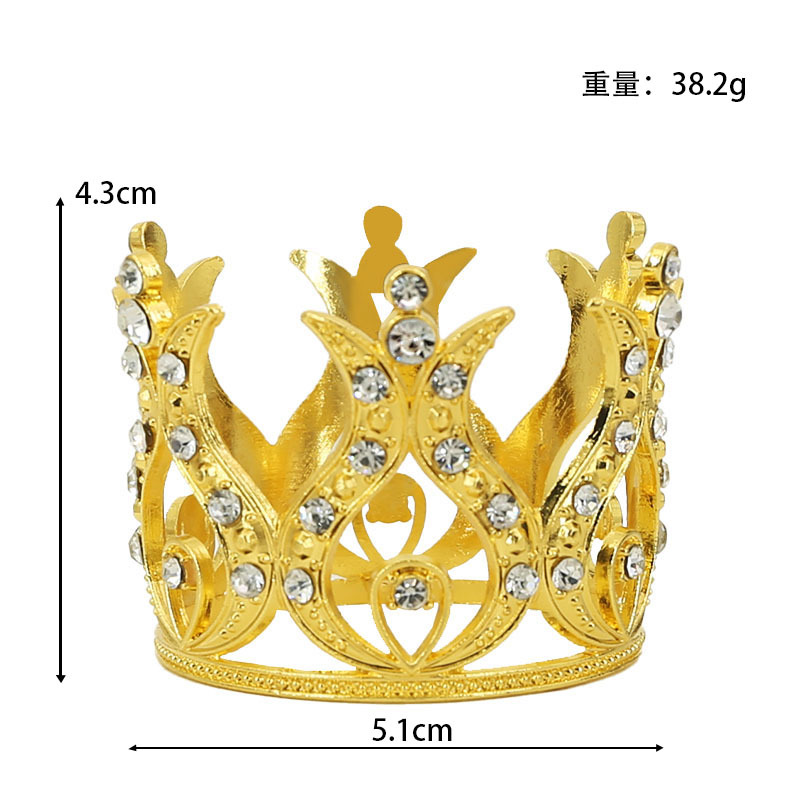 Corona de flores de cumpleaños para decoración de tartas infantiles（38#）