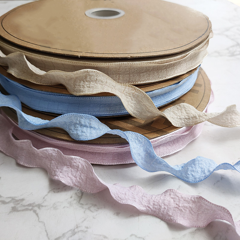 Cinta Decorativa para Flores de 2.5cm con Volantes - Directo de Fábrica para Floristerías y Regalos - Venta Mayorista