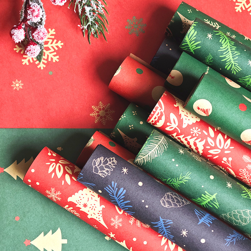 Papel Kraft Premium Navideño para Regalos - Material Profesional para Floristerías y Manualidades