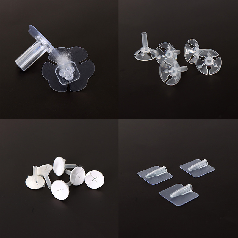 Base Nano Adhesiva para Varillas Bambú - 3x3cm (Soporta 3kg) - Reutilizable