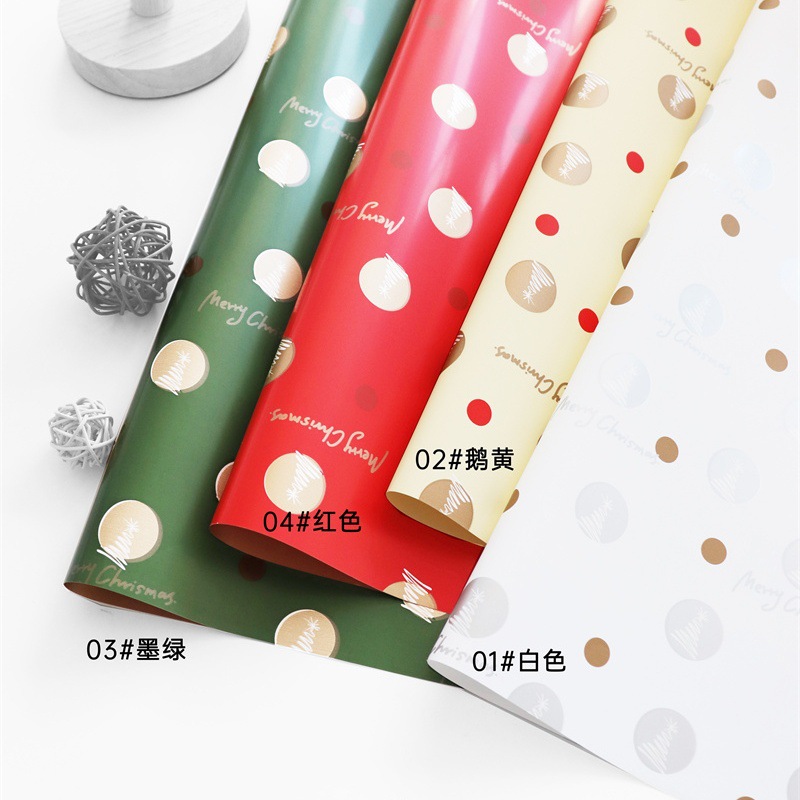 Papel para Flores con Puntos Navideño 2025 - Diseño Nuevo | Mayorista