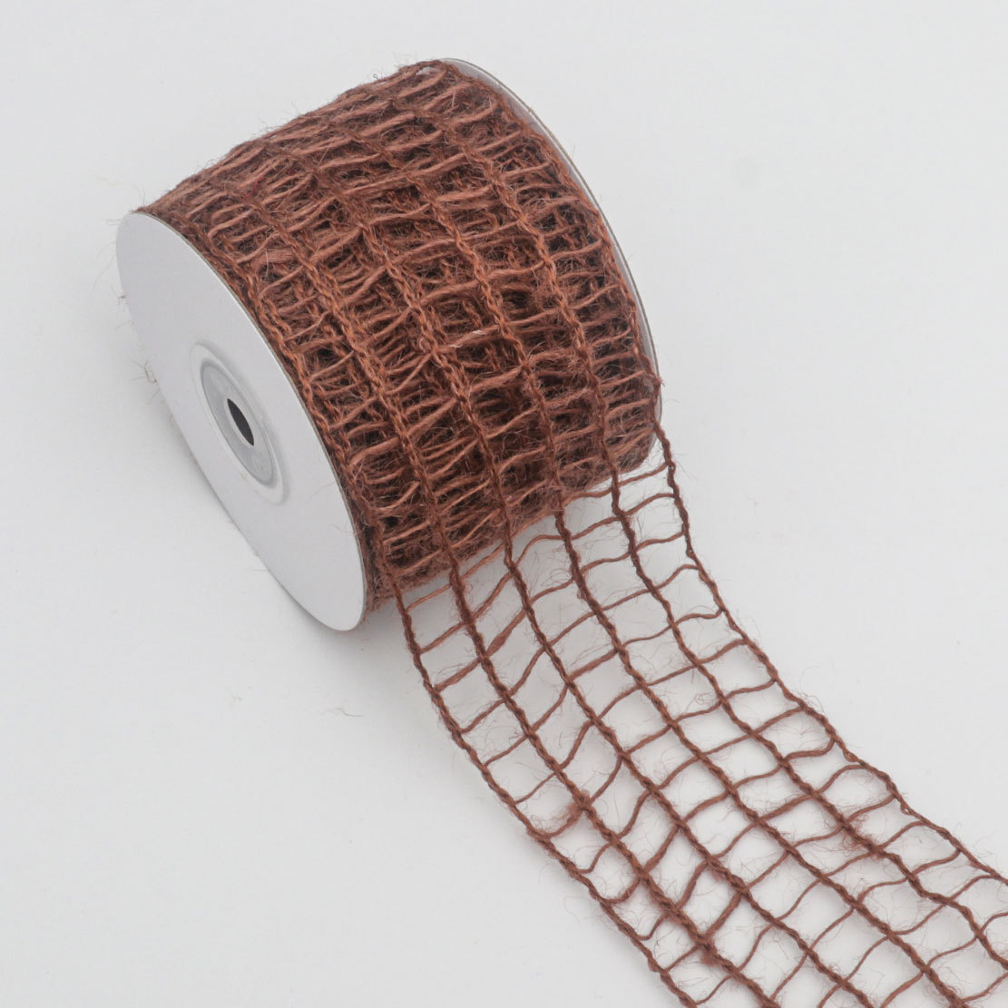 Cinta Navideña de Lino a Cuadros - Para Decoración de Regalos y Manualidades - Proveedor Mayorista