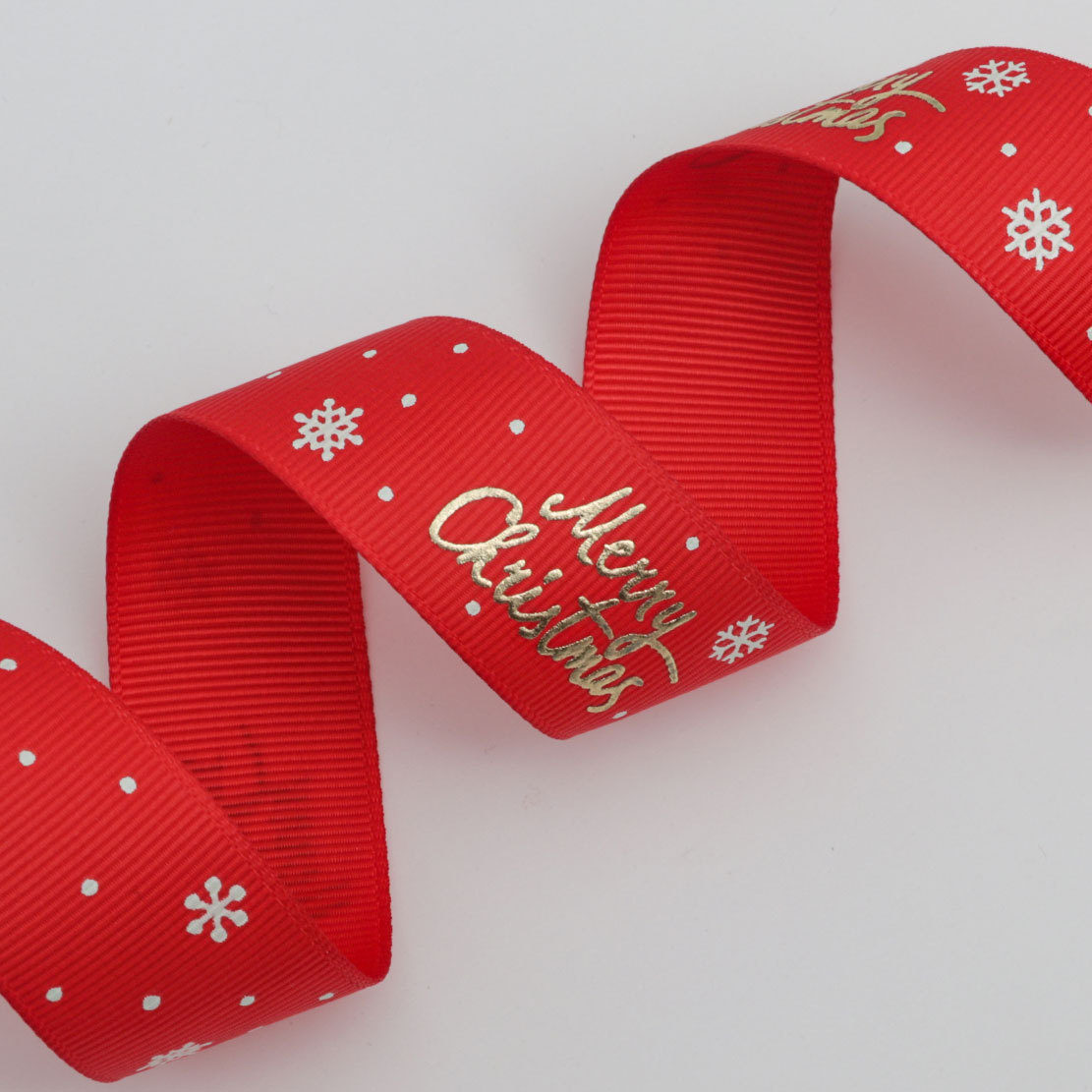 Cinta Navideña de 2.5cm para Regalos y Flores - Decoración Festiva con Diseño en Espiral - Proveedor Mayorista