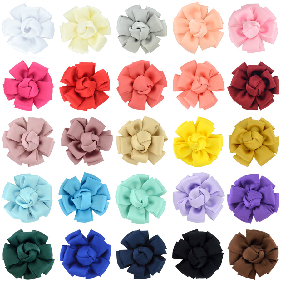 Flores de gasa estilo coreano con núcleo en forma de estrella - Para accesorios de pelo, sombreros y decoración de calzado - Venta al por mayor-ywys
