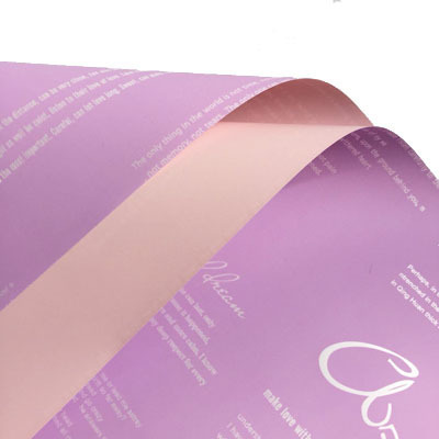 Nuevo papel de regalo de flores de papel Ouya inglés（63#）