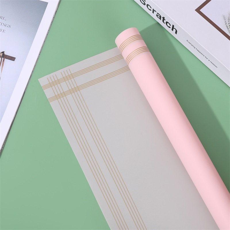 Papel normal coreano con borlas para el día de San Valentín, venta al por mayor de papel de regalo de flores（70#）-ywys