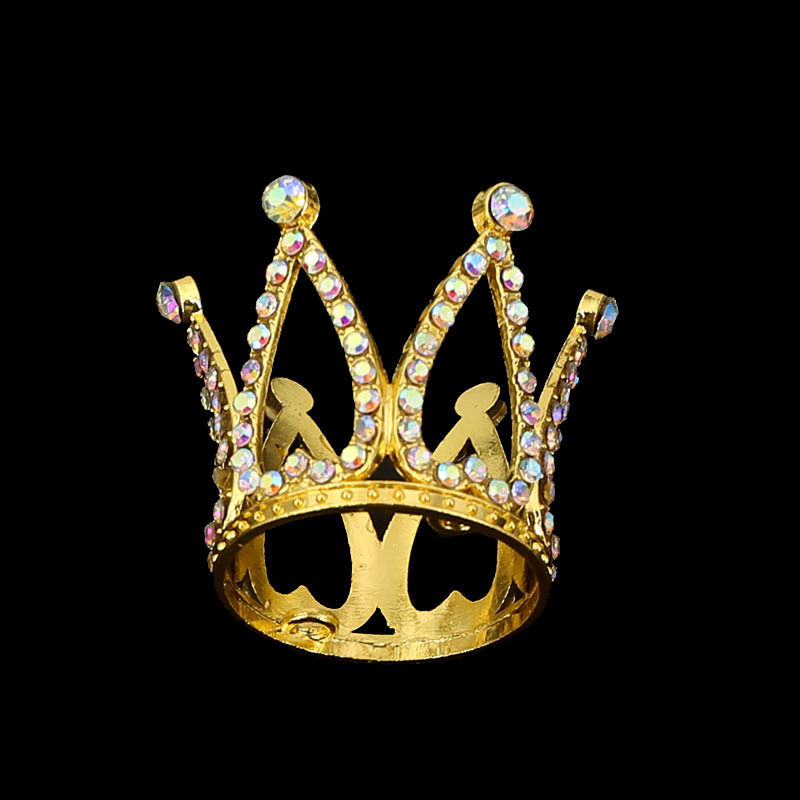 Accesorios de decoración para hornear de regalo de corona de pastel redondo para niños（1#）