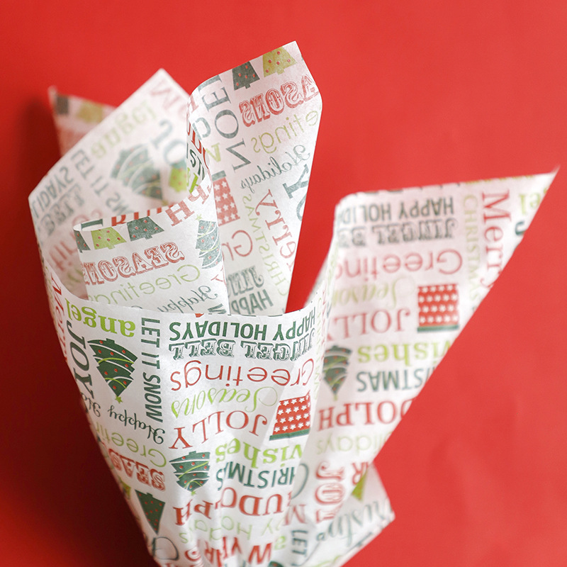 Papel de Sedá Navideño Translúcido con Reno - Para Arreglos Florales y Regalos | Colección Invernal