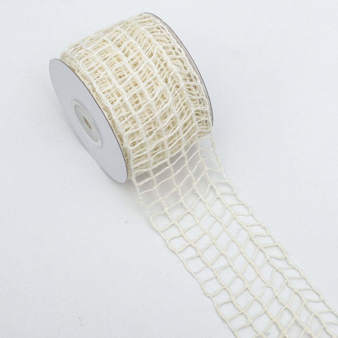 Cinta Navideña de Lino a Cuadros - Para Decoración de Regalos y Manualidades - Proveedor Mayorista