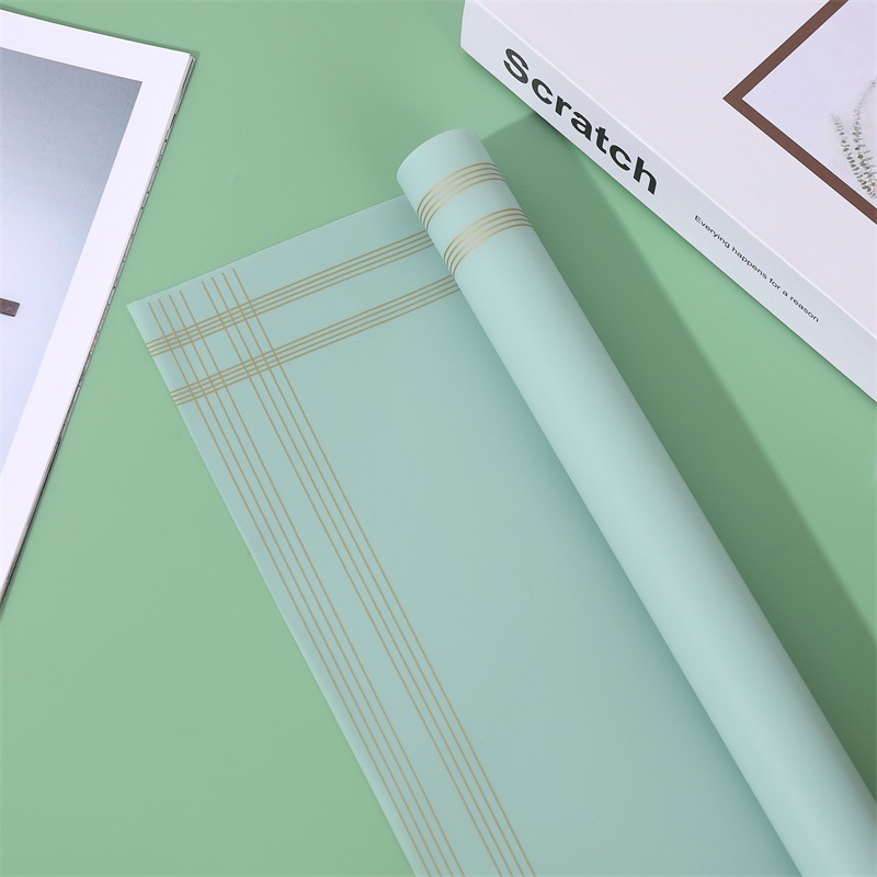 Papel normal coreano con borlas para el día de San Valentín, venta al por mayor de papel de regalo de flores（70#）-ywys